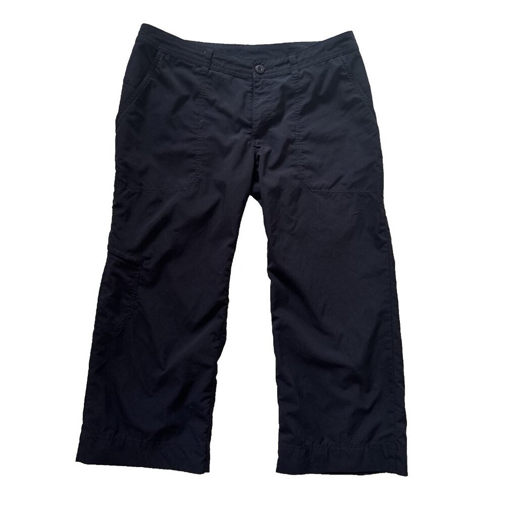 Patagonia Pants Womens 8 Black Casual Outdoor Hiking Lightweight Cropped Capris
